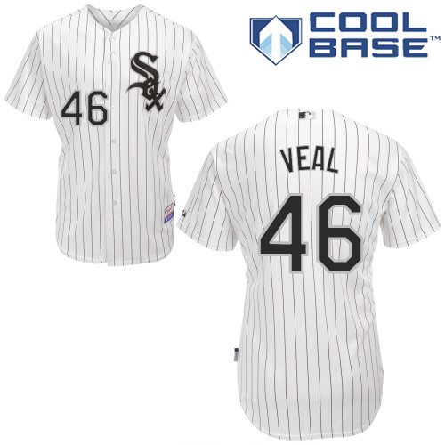 Donnie Veal #46 MLB Jersey-Chicago White Sox Men's Authentic Home White Cool Base Baseball Jersey